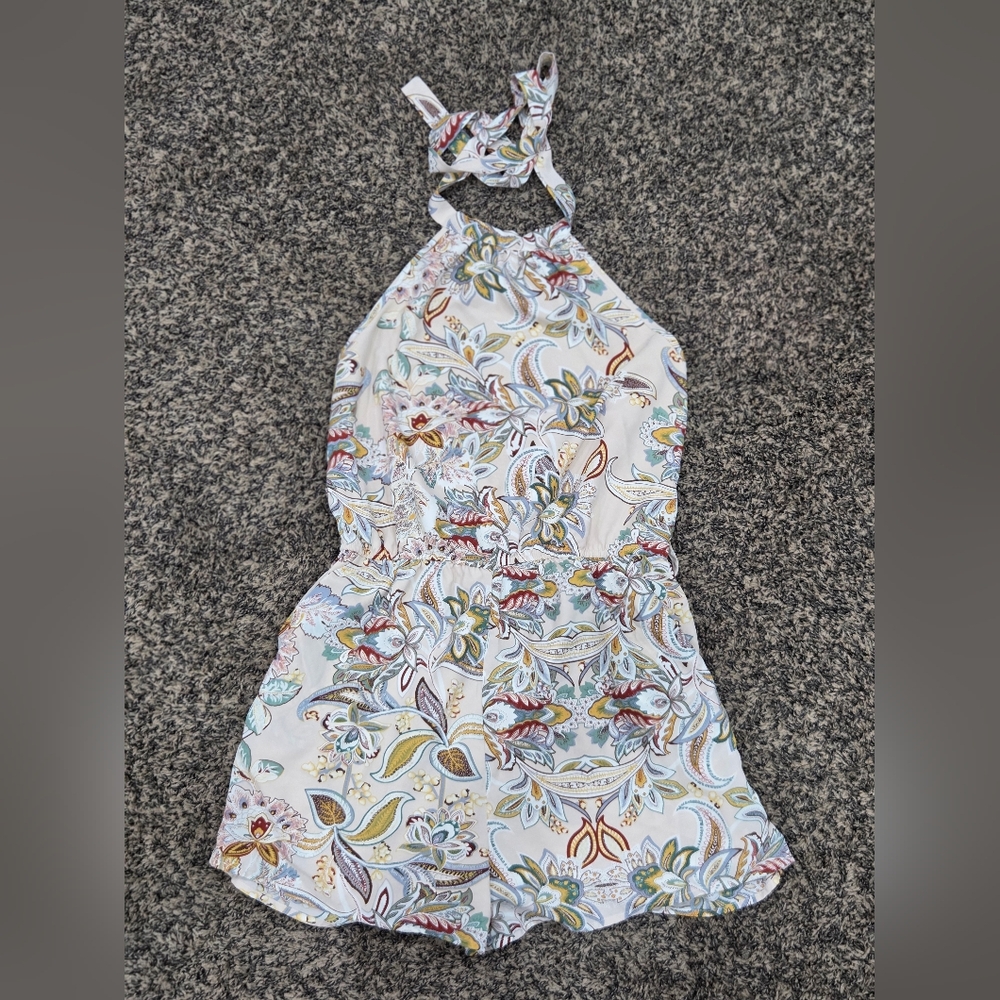 Floral Halter Romper